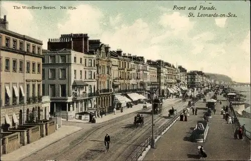 Ak St Leonards on Sea Hastings South East England, Front and Parade