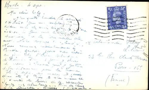 Ak Bude Cornwall England, Blick auf den Ort, Häuser, Fluss