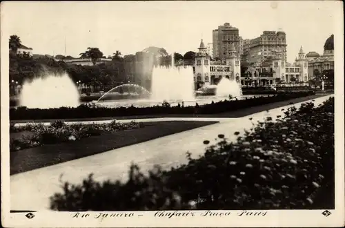 Foto Ak Rio de Janeiro, Chafariz Praca Paris, Springbrunnen am Pariser Platz