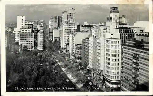 Ak São Paulo Brasilien, Avenida Ipiranga