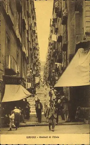 Ak Napoli Neapel Campania, Straßenpartie, Passanten