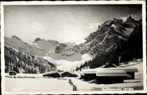 Ak Fulpmes in Tirol, Schlickeralm, Wintermotiv
