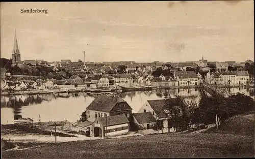 Ak Sønderborg Sönderborg Dänemark, Gesamtansicht