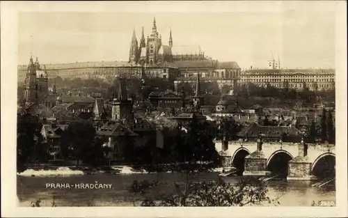 Ak Praha Prag Tschechien, Hradčany Hradschin, Panorama