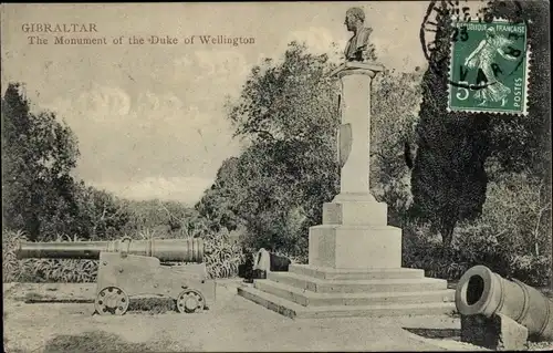 Ak Gibraltar, The Monument of the Duke of Wellington