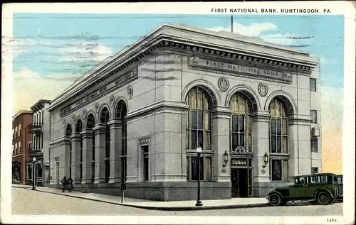 Ak Huntingdon Pennsylvania USA, First National Bank