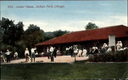 Ak Chicago Illinois USA, Jackson Park, Shelter House