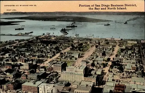 Ak San Diego Kalifornien USA, Business District, Bay, North Island