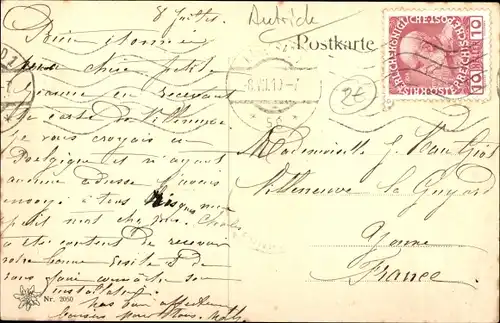 Ak Karlovy Vary Karlsbad Stadt, Menschengruppe am Sprudel
