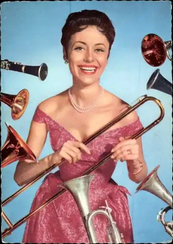 Ak Schauspielerin und Sängerin Caterina Valente, Portrait