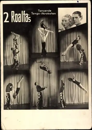 Ak 2 Roalfas, Tanzende Tango Akrobaten, Portrait