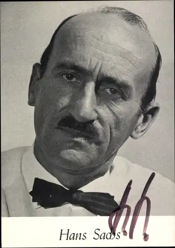 Ak Staatsanwalt Hans Sachs, Portrait, Autogramm, Was bin ich
