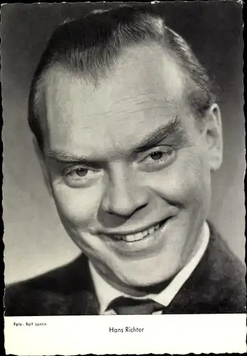 Ak Schauspieler Hans Richter, Portrait, Anzug, Krawatte