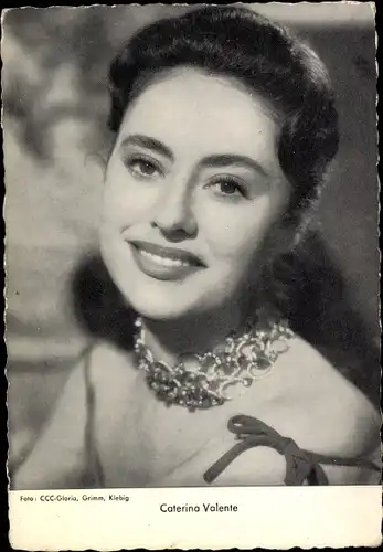 Ak Schauspielerin Caterina Valente, Portrait