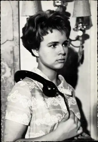 Ak Schauspielerin Conny Froboess, Portrait, Telefonhörer