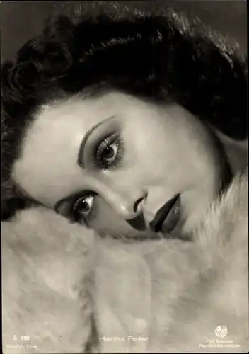 Ak Schauspielerin Hertha Feiler, Portrait