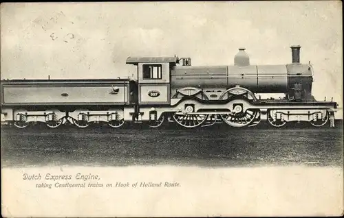 Ak Dutch Express Engine, niederländische Eisenbahn, Dampflok Nr. 997