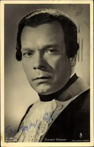 Ak Schauspieler Ewald Balser, Portrait, Ross 3123/1