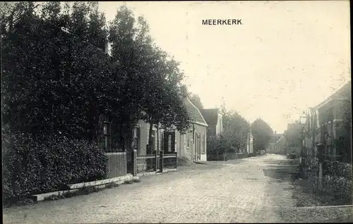 Ak Meerkerk Südholland, Straßenpartie