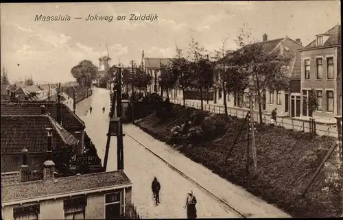 Ak Maassluis Südholland, Jokweg en Zuiddijk