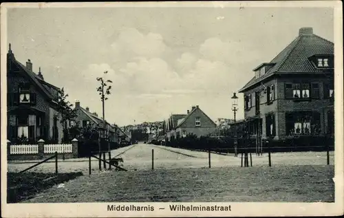 Ak Middelharnis Südholland, Wilhelminastraat