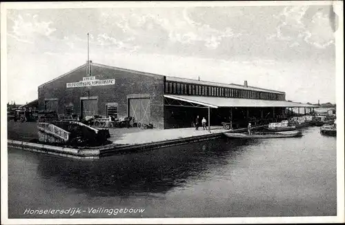 Ak Honselersdijk Westland Südholland Niederlande, Veilinggebouw