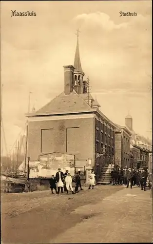 Ak Maassluis Südholland, Stadhuis