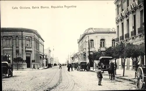 Ak Bahia Blanca Argentinien, Calle Chiclana