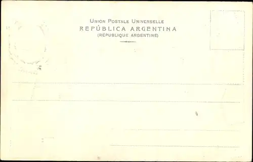 Präge Briefmarken Ak Argentinien, Republica Argentina, Wappen