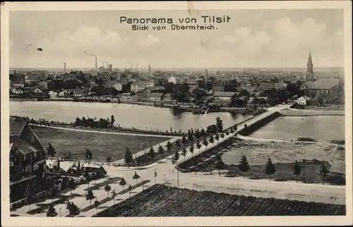 Ak Sowjetsk Tilsit Ostpreußen, Blick von Übermteich