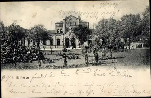 Ak Göttingen in Niedersachsen, Bahnhof