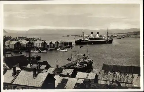 Ak Hammerfest Norwegen, Hafen, MS Monte Sarmiento