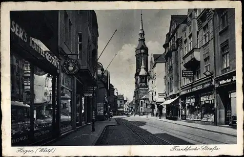 Ak Hagen in Westfalen, Frankfurter Straße, Kaiser's Kaffee Geschäft