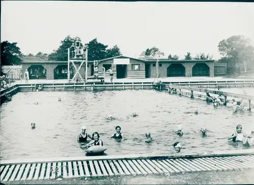 Foto Triptis in Thüringen, Freibad, Badeanstalt, 1934