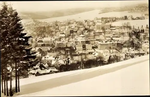 Ak Klingenthal im Vogtland Sachsen, Panorama, Winteransicht