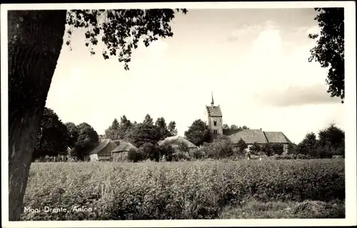 Ak Anloo Annen Drenthe Niederlande, Blick auf den Ort