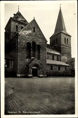 Ak Heerlen Limburg Niederlande, St. Pancratiuskerk