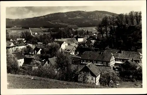 Ak Cunewalde Oberlausitz, Teilansicht des Ortes mit dem Czorneboh