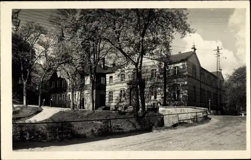 Ak Kretscham Herwigsdorf Rosenbach in der Oberlausitz, Straßenpartie