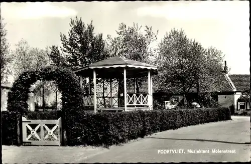 Ak Poortvliet Zeeland, Muziektent Molenstraat
