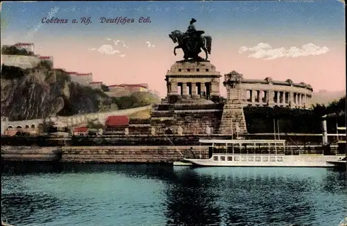 Ak Koblenz am Rhein, Deutsches Eck