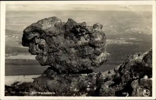 Ak Oybin in der Oberlausitz, Töpfer, Wackelstein, Felsformation