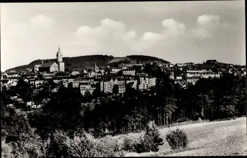 Ak Annaberg Buchholz Erzgebirge, Pöhlberg, Blick auf die Stadt