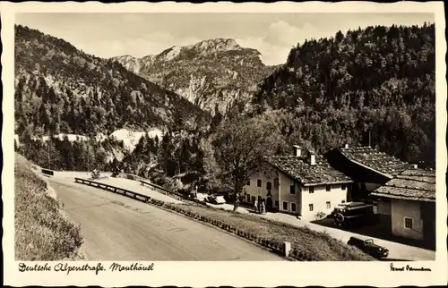 Ak Schneizlreuth in Oberbayern, Gasthof Mauthäusl, Deutsche Alpenstraße