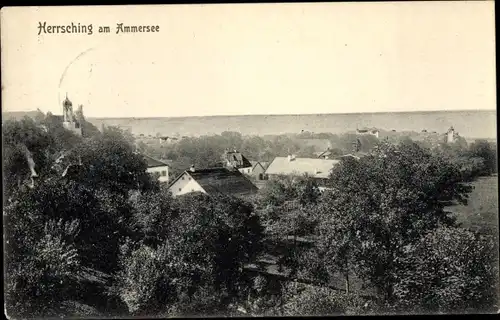 Ak Herrsching am Ammersee, Panorama