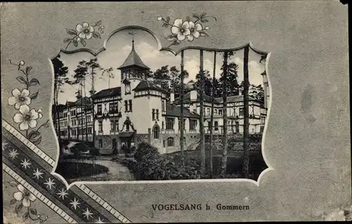 Passepartout Ak Gommern Sachsen Anhalt, Heilstätte Vogelsang
