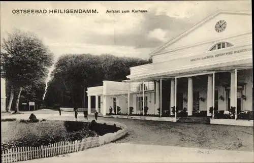 Ak Seebad Heiligendamm Bad Doberan, Anfahrt zum Kurhaus