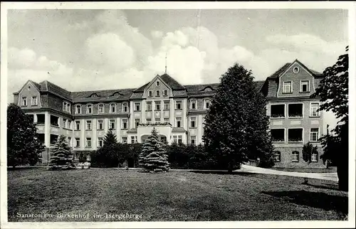 Ak Gryfów Śląski Greiffenberg Schlesien, Sanatorium Birkenhof, Außenansicht