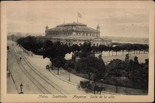 Ak Mainz am Rhein, Stadthalle