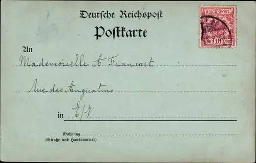 Mondschein Ak Wiesbaden in Hessen, Viaduct d. Nerobergbahn